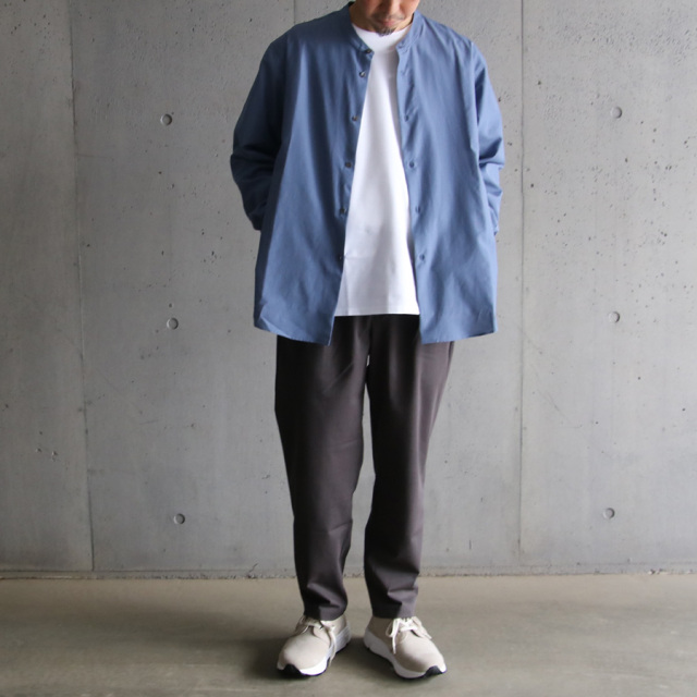 LAMOND,ラモンド,LM-S-085-C/P,BAND COLLAR TUMBLER SHIRTS JACKET