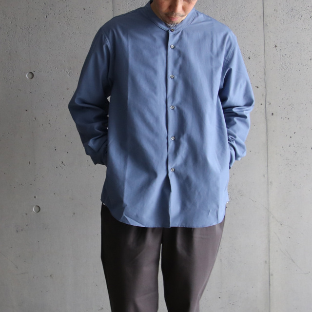 LAMOND,ラモンド,LM-S-085-C/P,BAND COLLAR TUMBLER SHIRTS JACKET