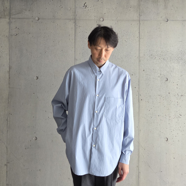 LAMOND,ラモンド,LAMOND 東京取り扱い店舗, lm-s-077-ct, cottony creased shirts