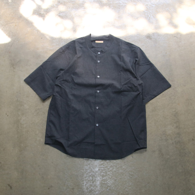 新品 LAMOND ラモンド　シャツ　サイドポケット　チャコール LAMOND（ラモンド）Open Collar Shari Shirts – Daily Blog | FENEST