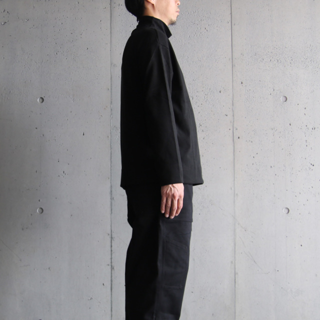 LAMOND,ラモンド,LOUNGE SUEDE HIGH NECK ,LM-C-154,charcoal,black