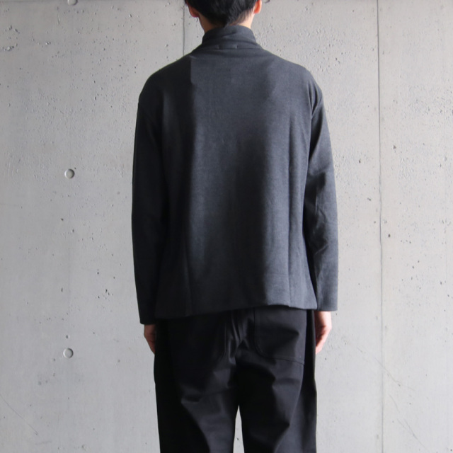 LAMOND,ラモンド,LOUNGE SUEDE HIGH NECK ,LM-C-154,charcoal,black