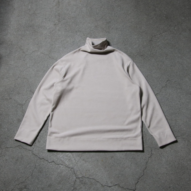 バイカラー ラウンドネック トレーナー ラメ 韓国 モード系 LAMOND (ラモンド) LM-C-154 [LOUNGE SUEDE HIGH NECK] ラウンジ