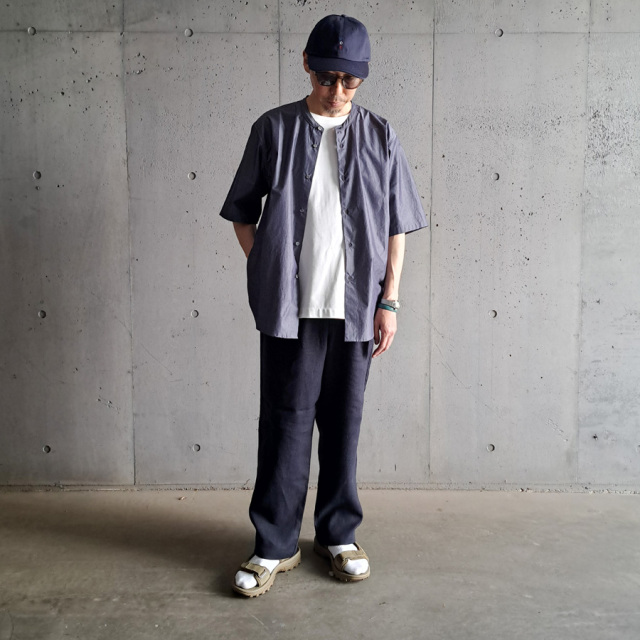 LA MOND,ラモンド,LAMOND 通販,LAMOND 東京取り扱い店舗,lm-s-087,band collar shirts jacket