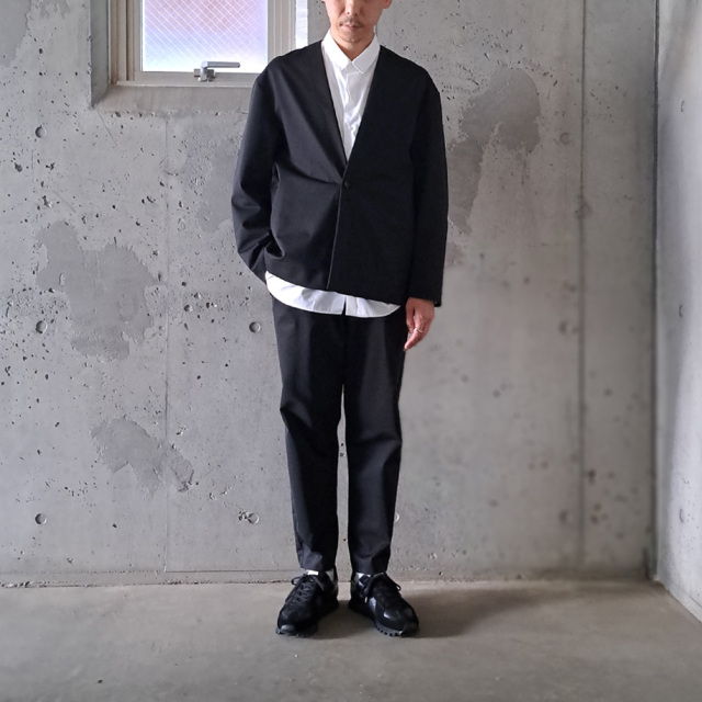 美品　LA MOND ラモンド　ロング　チェスター　ポケット　コート　ブラック LAMOND ラモンド / TAILORED JACKET テーラードジャケット