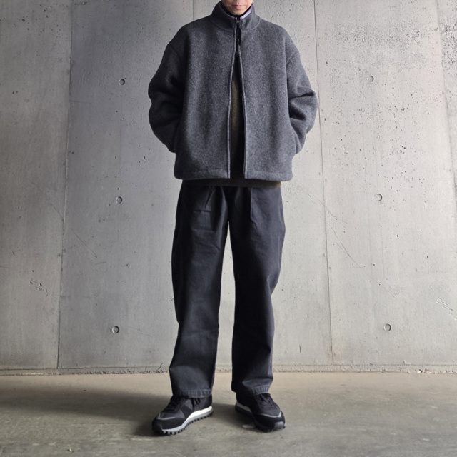 LAMOND,ラモンド,LAMOND 東京取り扱い店舗,Pure Super100s Lambs Wool Fleece Blouson ,LM-O-130
