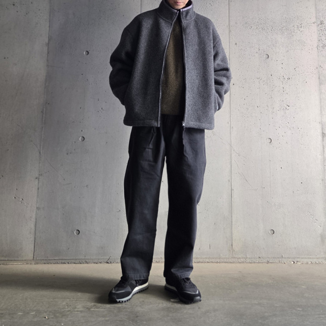 LAMOND,ラモンド,LAMOND 東京取り扱い店舗,Pure Super100s Lambs Wool Fleece Blouson ,LM-O-130