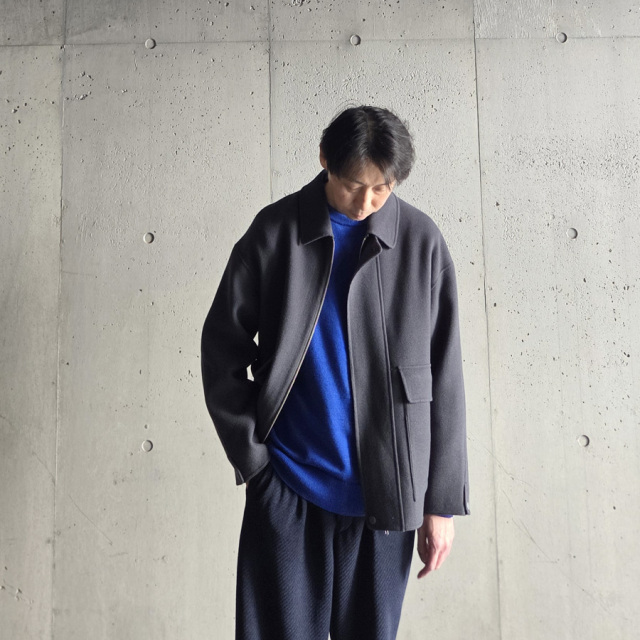 LAMOND (ラモンド) LM-O-131 [ DOUBLE WEAVE WOOL BLOUSON ] ダブル