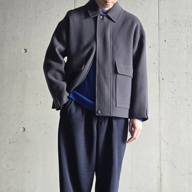 LAMOND (ラモンド) LM-O-131 [ DOUBLE WEAVE WOOL BLOUSON ] ダブル