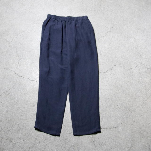 LAMOND,ラモンド,LAMOND 東京取り扱い店舗,Linen Brend Polyester Semi Wide Easy Trousers,LAMOND 通販,lm-p-116-li
