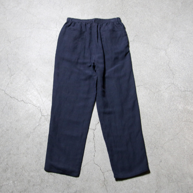 LAMOND,ラモンド,LAMOND 東京取り扱い店舗,Linen Brend Polyester Semi Wide Easy Trousers,LAMOND 通販,lm-p-116-li