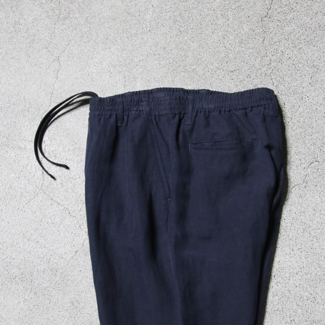 LAMOND,ラモンド,LAMOND 東京取り扱い店舗,Linen Brend Polyester Semi Wide Easy Trousers,LAMOND 通販,lm-p-116-li