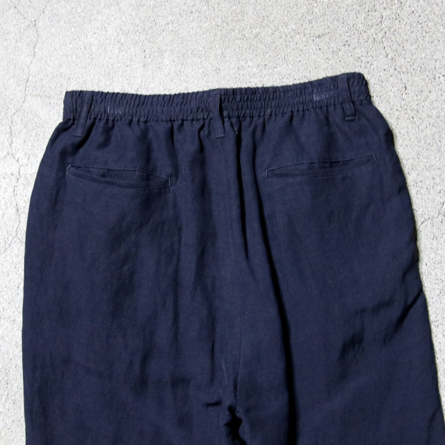 LAMOND,ラモンド,LAMOND 東京取り扱い店舗,Linen Brend Polyester Semi Wide Easy Trousers,LAMOND 通販,lm-p-116-li