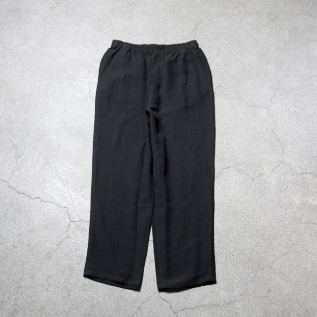 LAMOND,ラモンド,LAMOND 東京取り扱い店舗,Linen Brend Polyester Semi Wide Easy Trousers,LAMOND 通販,lm-p-116-li