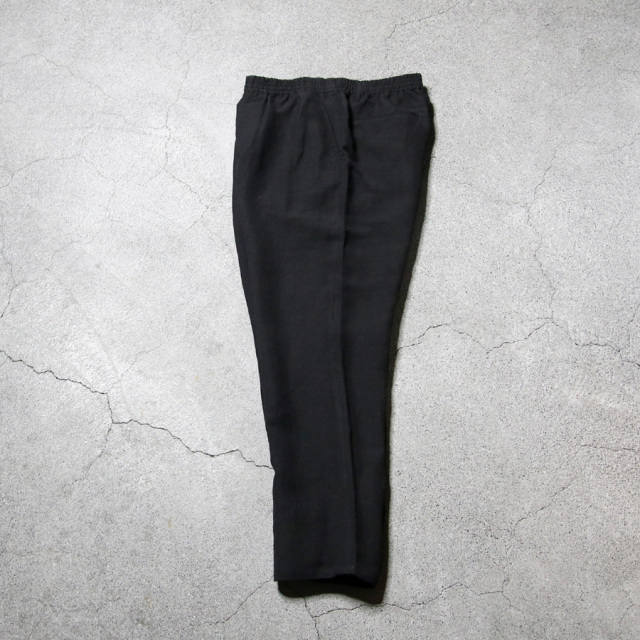 LAMOND,ラモンド,LAMOND 東京取り扱い店舗,Linen Brend Polyester Semi Wide Easy Trousers,LAMOND 通販,lm-p-116-li