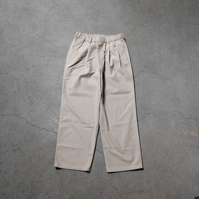 LAMOND,ラモンド,LAMOND 東京取り扱い店舗,lm-p-137-tw,Organic Cotton High Twist Wide Pant,Stitch Work Light Sweat