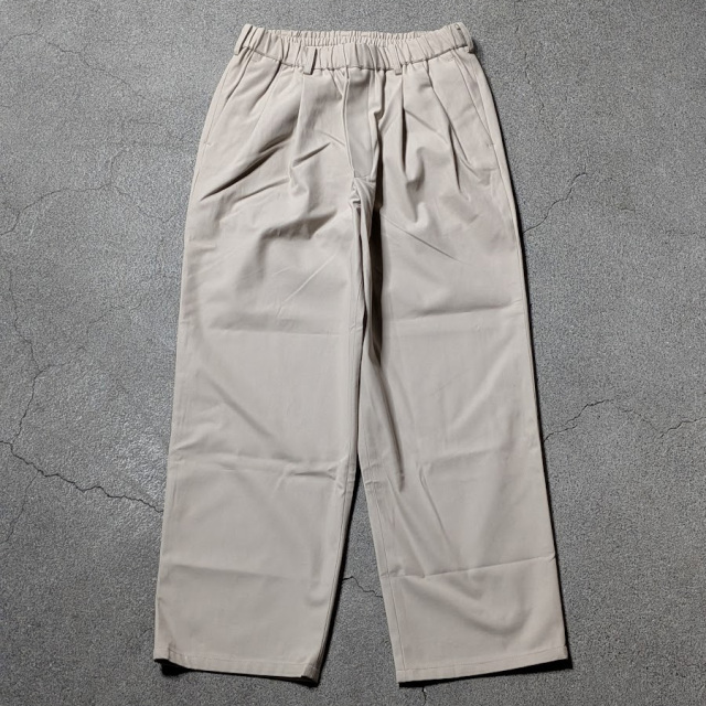 LAMOND,ラモンド,LAMOND 東京取り扱い店舗,lm-p-137-tw,Organic Cotton High Twist Wide Pant,Stitch Work Light Sweat