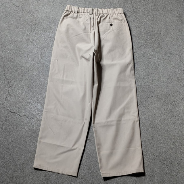 LAMOND,ラモンド,LAMOND 東京取り扱い店舗,lm-p-137-tw,Organic Cotton High Twist Wide Pant,Stitch Work Light Sweat