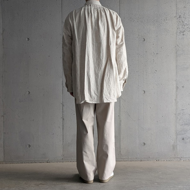 LAMOND,ラモンド,LAMOND 東京取り扱い店舗,lm-p-137-tw,Organic Cotton High Twist Wide Pant,Stitch Work Light Sweat