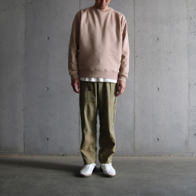 LA MOND,ラモンド,RAGLAN SLEEVE SWEAT PULL OVER,LM-C-162-spp,SPAIN PIMA PULL OVER SWEAT