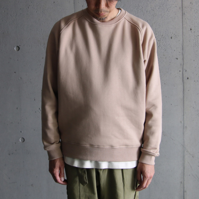 LA MOND,ラモンド,RAGLAN SLEEVE SWEAT PULL OVER,LM-C-162-spp,SPAIN PIMA PULL OVER SWEAT