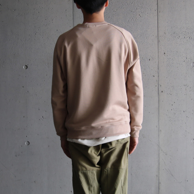 LA MOND,ラモンド,RAGLAN SLEEVE SWEAT PULL OVER,LM-C-162-spp,SPAIN PIMA PULL OVER SWEAT