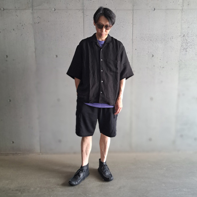 LAMOND (ラモンド) LM-S-083-LI [LINEN SHIRTS] オープンカラー S/S