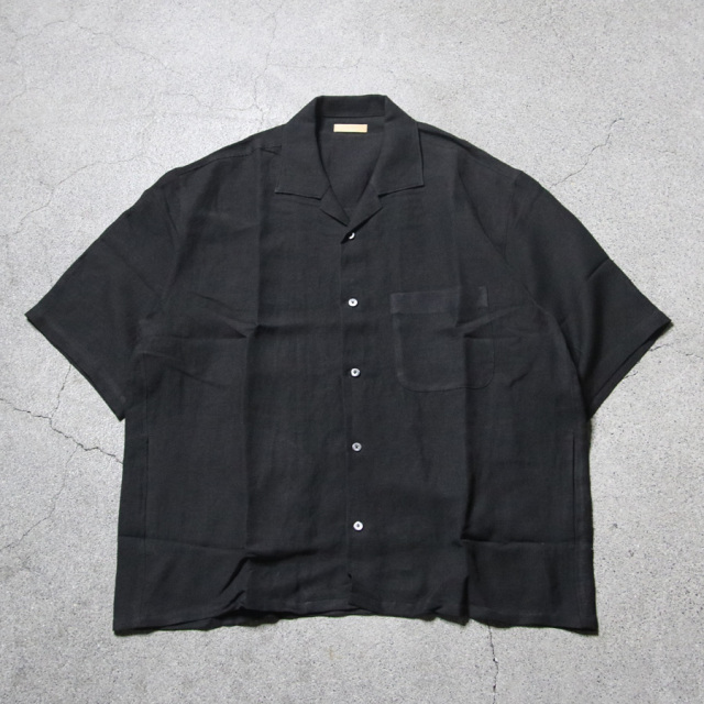 LAMOND (ラモンド) LM-S-083-LI [LINEN SHIRTS] オープンカラー S/S