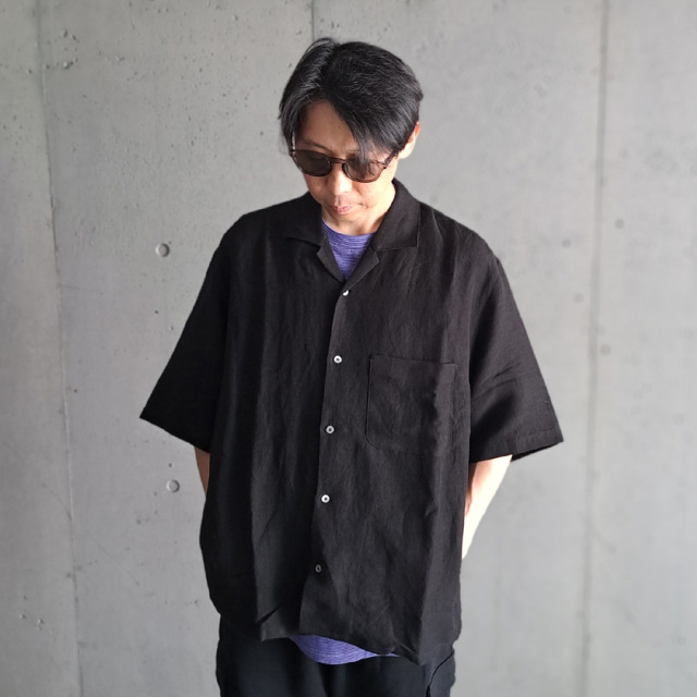 新品 LAMOND ラモンド　シャツ　サイドポケット　チャコール 新品 LAMOND ラモンド シャツ サイドポケット チャコール