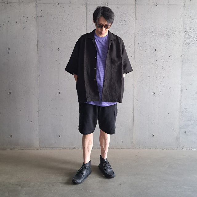 LAMOND (ラモンド) LM-S-083-LI [LINEN SHIRTS] オープンカラー S/S