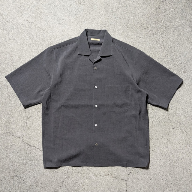 LAMOND (ラモンド) LM-S-083-UM [SHARI SHIRTS] オープンカラー S/S