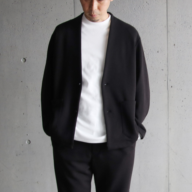 LA MOND,ラモンド,Thermo Twill No Collar Jacket