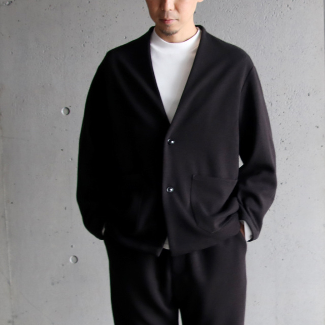 LA MOND,ラモンド,Thermo Twill No Collar Jacket