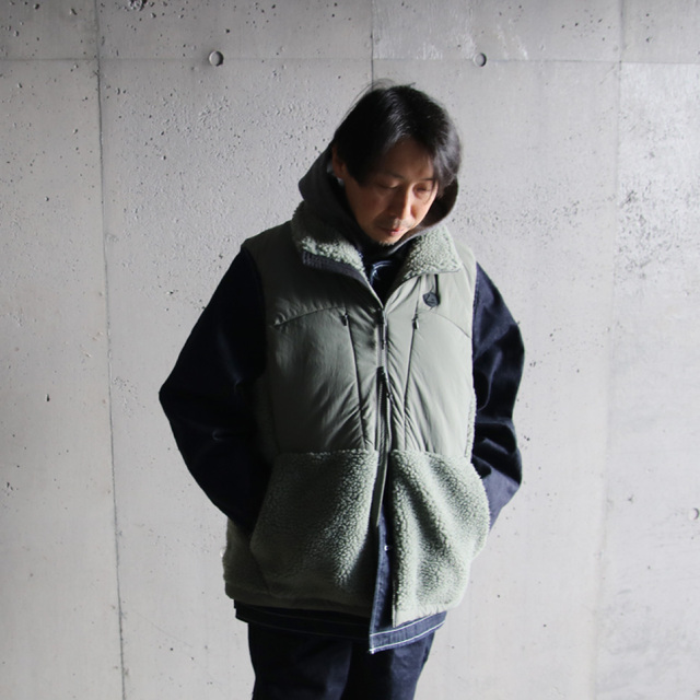 LANTERN,ランタン,HEATING BOA VEST,BLACK,FOLIAGE