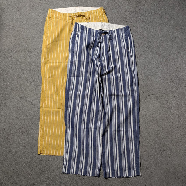 MASTER&CO,マスターアンドコー,MASTER&CO 通販,MASTER&CO 東京取り扱い店舗,striped cotton long trousers/drawstring