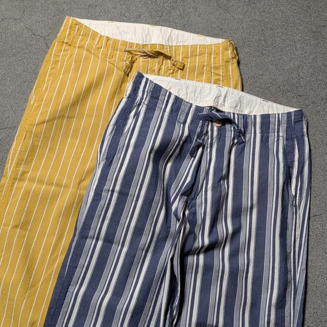 MASTER&CO,マスターアンドコー,MASTER&CO 通販,MASTER&CO 東京取り扱い店舗,striped cotton long trousers/drawstring