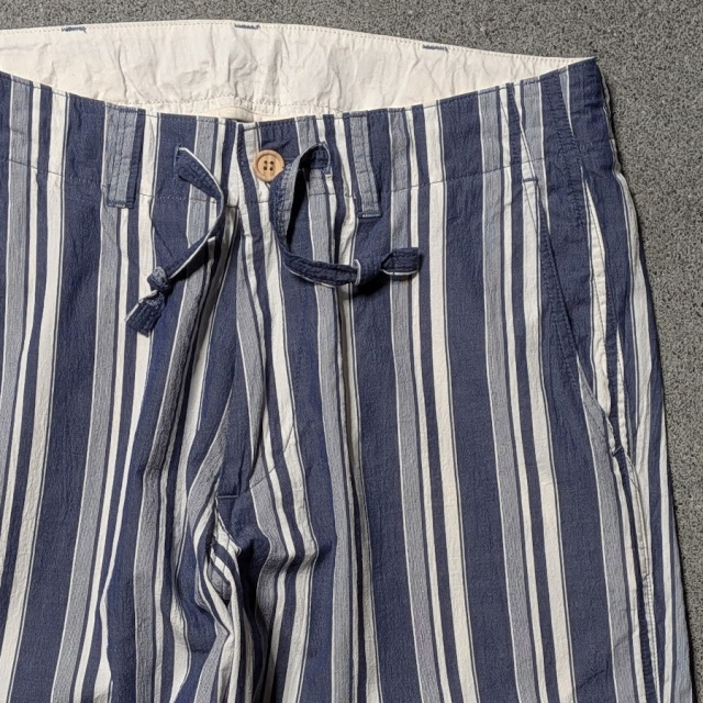 MASTER&CO,マスターアンドコー,MASTER&CO 通販,MASTER&CO 東京取り扱い店舗,striped cotton long trousers/drawstring