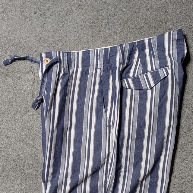 MASTER&CO,マスターアンドコー,MASTER&CO 通販,MASTER&CO 東京取り扱い店舗,striped cotton long trousers/drawstring