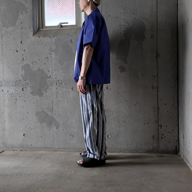 MASTER&CO,マスターアンドコー,MASTER&CO 通販,MASTER&CO 東京取り扱い店舗,striped cotton long trousers/drawstring