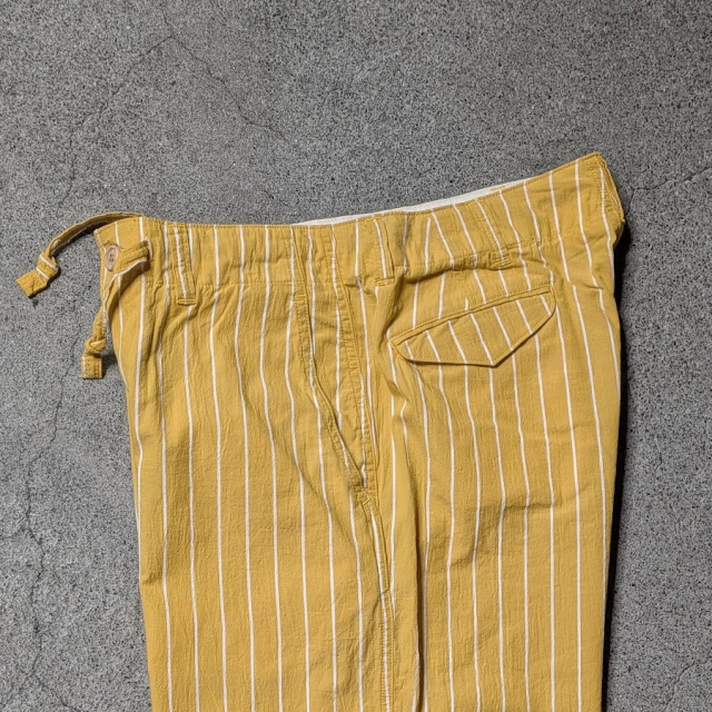 MASTER&CO,マスターアンドコー,MASTER&CO 通販,MASTER&CO 東京取り扱い店舗,striped cotton long trousers/drawstring