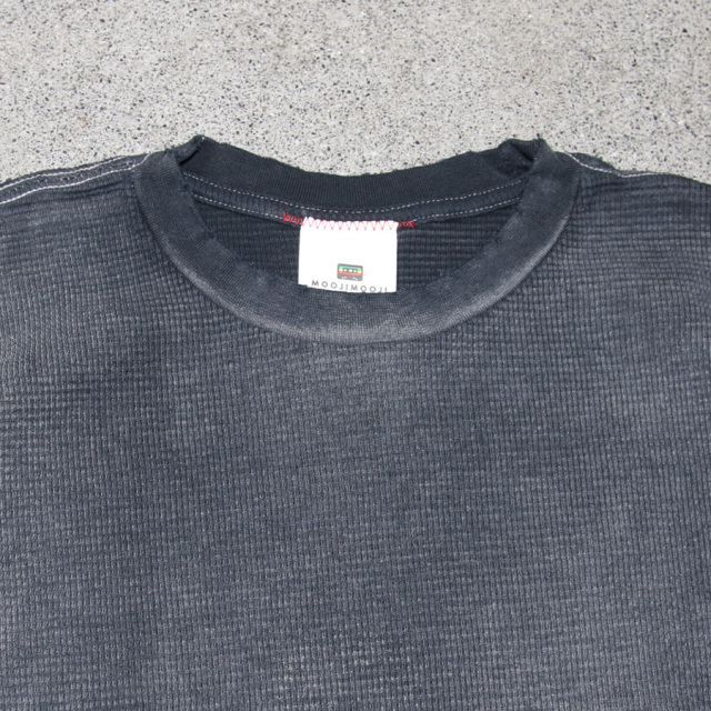 MOOJI MOOJI ,ムージームージー,made in usa,フェード加工,classic waffle thermal aged,moo-25f-9