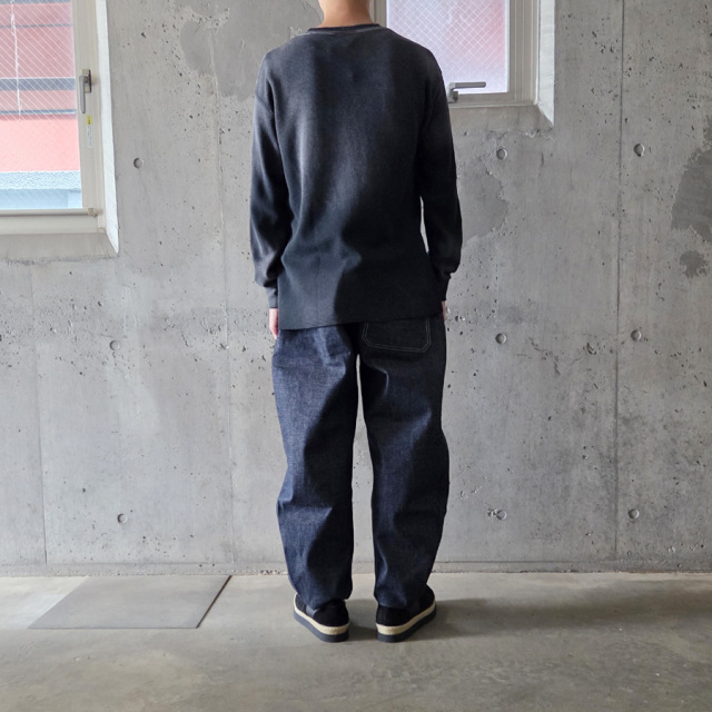 MOOJI MOOJI ,ムージームージー,made in usa,フェード加工,classic waffle thermal aged,moo-25f-9