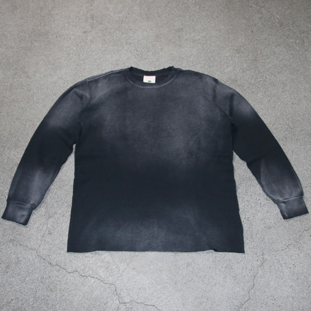 MOOJI MOOJI ,ムージームージー,made in usa,フェード加工,classic waffle thermal aged,moo-25f-9