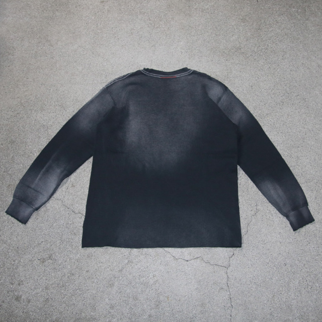 MOOJI MOOJI ,ムージームージー,made in usa,フェード加工,classic waffle thermal aged,moo-25f-9