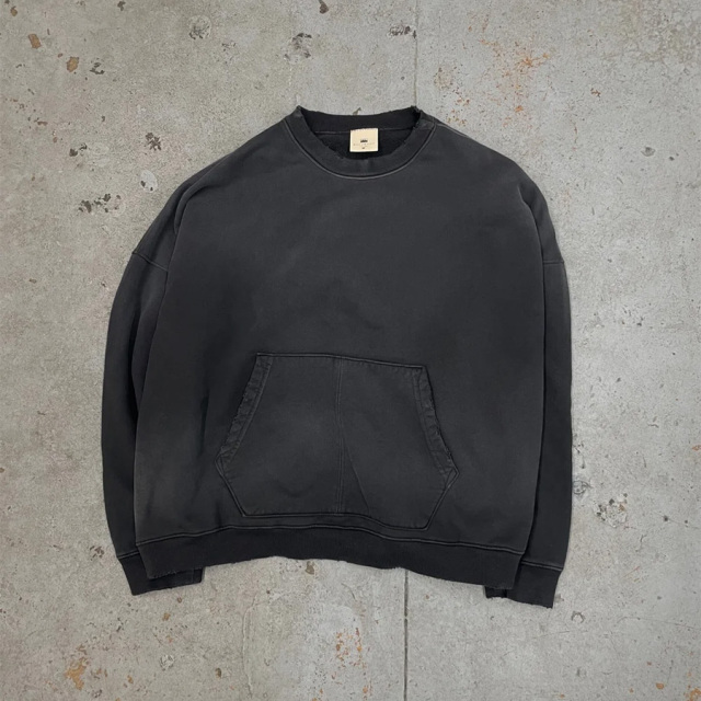 MOOJI MOOJI ,ムージームージー,MOOJI MOOJI 東京取り扱い店舗,MOOJI MOOJI 通販,OVERSIZE KANGAROO POCKET CREW AGED