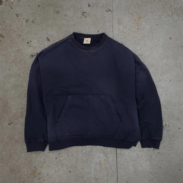 MOOJI MOOJI ,ムージームージー,MOOJI MOOJI 東京取り扱い店舗,MOOJI MOOJI 通販,OVERSIZE KANGAROO POCKET CREW AGED