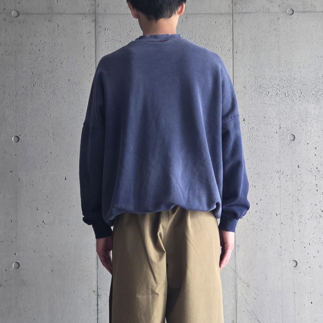 MOOJI MOOJI ,ムージームージー,MOOJI MOOJI 東京取り扱い店舗,MOOJI MOOJI 通販,OVERSIZE KANGAROO POCKET CREW AGED