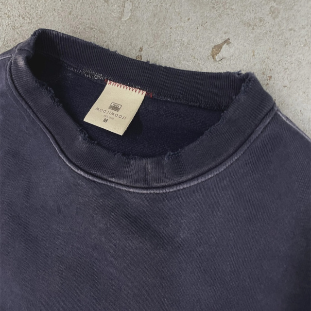 MOOJI MOOJI ,ムージームージー,MOOJI MOOJI 東京取り扱い店舗,MOOJI MOOJI 通販,OVERSIZE KANGAROO POCKET CREW AGED