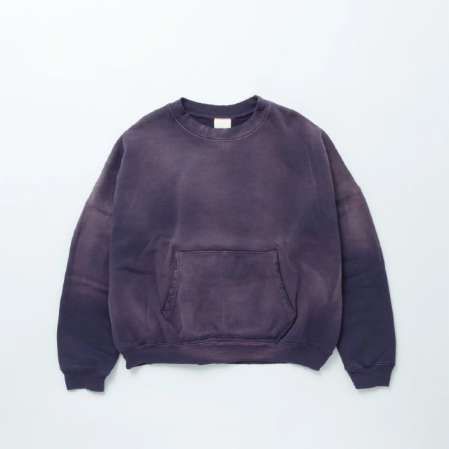 MOOJI MOOJI ,ムージームージー,MOOJI MOOJI 東京取り扱い店舗,MOOJI MOOJI 通販,OVERSIZE KANGAROO POCKET CREW AGED