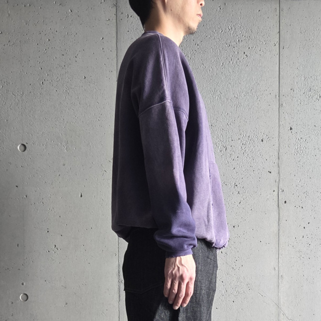 MOOJI MOOJI ,ムージームージー,MOOJI MOOJI 東京取り扱い店舗,MOOJI MOOJI 通販,OVERSIZE KANGAROO POCKET CREW AGED